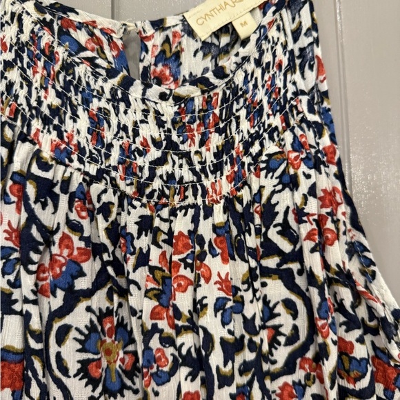 Cynthia Rowley Boho Matching Top Skirt Festival Vacation M - Picture 3 of 4